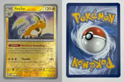 Raichu (Paldean Fates) 19/091 Rare Deck Exclusives Pokemon Near Mint Reverse - Image 1