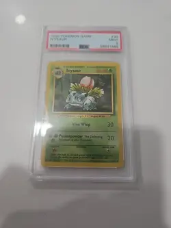 PSA 9 Mint Ivysaur 30/102 Pokemon Card Base Set Unlimited - Image 1