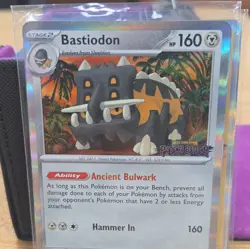 Bastiodon MEP 085 Prerelease Stamped Promo - Pokemon TCG: Pitch Black - NM - Image 1