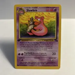First Edition Slowbro 43/62 Fossil Regular Pokemon Vintage TCG - Image 1