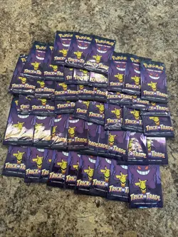 2022 Pokemon Trick or Trade Halloween Booster Pack Lot - 46 Packs Sealed Gengar - Image 1