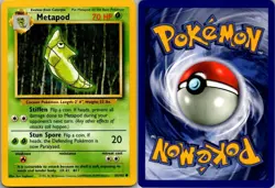 Metapod 54/102 Common Base Set Unlimited Pokemon Near Mint - Image 1