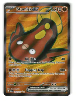 Stunfisk ex 252/217 Holo Ultra Rare Ascended Heroes Pokemon NM - Image 1