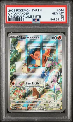 2023 POKEMON SVP EN-SV BLACK STAR PROMO #044 CHARMANDER PSA 10 - Image 1