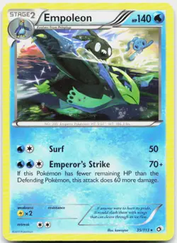 Empoleon 35/113 Rare Legendary Treasures Pokemon NM/M - Image 1