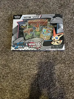 Pokemon SCARLET VIOLET BLACK BOLT & WHITE FLARE VICTINI ILLUSTRATION COLLECTION - Image 1