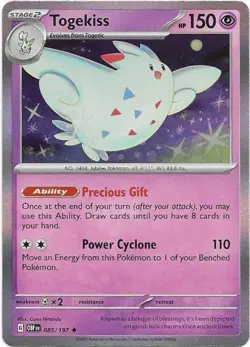 Togekiss 085/197 Rare Obsidian Flames Pokemon Holo Near Mint - Image 1