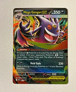Mega Gengar ex Me02: Phantasmal Flames Holo ENG Double Rare 350HP 056/094 - Image 1