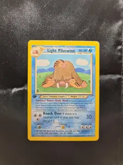 Pokemon 1st Edition Light Piloswine 26/105 Neo Destiny Regular - Image 1