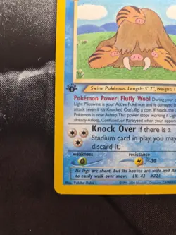 Pokemon 1st Edition Light Piloswine 26/105 Neo Destiny Regular - Image 3