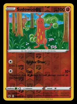 Sudowoodo 100/202 Uncommon Sword & Shield Pokemon Reverse Holo Near Mint - Image 1