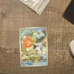 Pokemon TCG Castform Sunny Form 195/191 SV08 Surging Sparks IR Holo Eng 2024 - Image 1