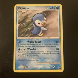 Piplup 16/17 Common POP Series 9 Pokemon Heavily Played - Image 1