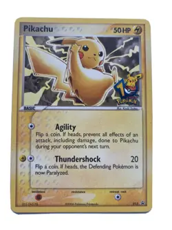 Pokemon TCG Pikachu Black Star Promos 012 Regular Promo-NM - 10th Anniversary - Image 1