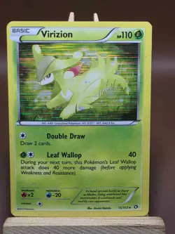 HP Virizion - 15/113 Laser Holo - Black & White 11: Legendary Treasures Pokemon - Image 1