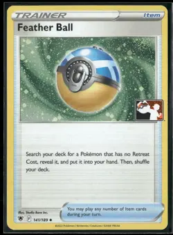 Pokemon - Feather Ball 141/189 Prize Pack Series Cosmos Holo NM SWIRL - Image 1