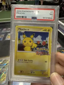 Pokemon Pikachu Rumble Holo #7 PSA 7 NM - Image 1