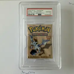 PSA 10 - 1999 English, Pokemon 1st edition Fossil booster pack, Aerodactyl - Image 2