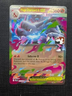 Pokemon Mega Charizard X ex Play Stamp Prize Pack Series 9 Holo NM - Image 1