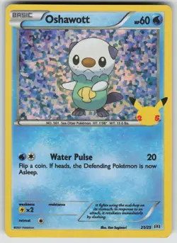 Oshawott 021/025 Promo McDonald's 25th Anniversary Promos Pokemon Holo LP - Image 1
