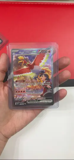 Pokemon TCG Ethan's Ho-Oh ex 230/182 SV10 Destined Rivals Holo Full Art SIR EN - Image 1