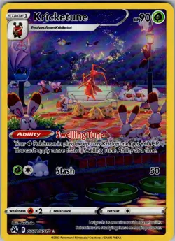 Kricketune Crown Zenith Galarian Gallery GG02/GG70 Holo Pokemon NM - Image 1