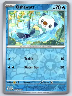Oshawott 021/086 Pokemon White Flare Reverse Holo NM/LP - Image 1