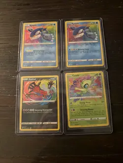 Pokemon Amazing Rare Lot Celebi 9/185 Kyogre 21/72 x2 Yveltal 46/72 Holo NM - Image 1