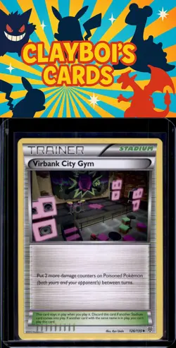 Virbank City Gym Plasma Storm Pokemon 126/135 Uncommon Near Mint or Better - Image 1