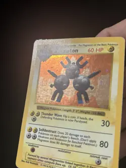 Magneton 009/102 Base Set (Shadowless) Holo Pokemon TCG - HP - Image 2