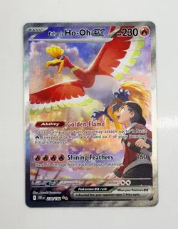 Pokemon TCG Ethan's Ho-Oh ex Full Art Holo Ultra Rare Destined Rivals 230/182 - Image 1