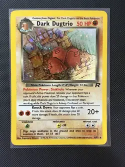Dark Dugtrio - Team Rocket Unlimited Holo 6/82 - Pokemon (Vintage) - Image 1