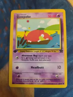 Slowpoke 67/82 Common Team Rocket Pokemon 1st Edition MP - Image 1