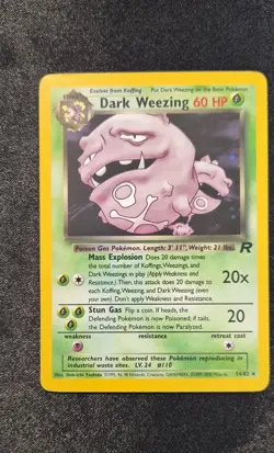 Pokemon Dark Weezing 14/82 Team Rocket Holo - Image 1