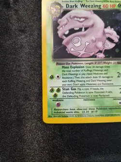 Pokemon Dark Weezing 14/82 Team Rocket Holo - Image 4