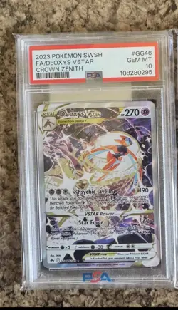 2023 Pokemon Sword And Shield Crown Zenith Deoxys VSTAR PSA 10 #GG46 - Image 1