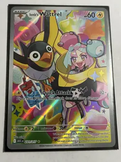 Iono's Wattrel 231/217 Illustration Rare Ascended Heroes Pokemon Holo - Image 1