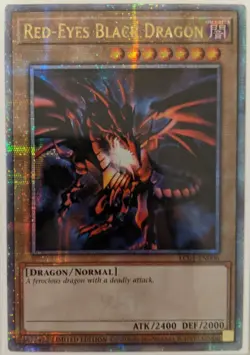 YuGiOh Red-Eyes Black Dragon Quarter Century Secret Rare LC01-EN006 - Image 1