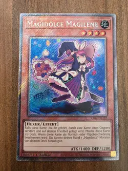 Yu-Gi-Oh! RA04-DE185 Magidolce Magilene Plat SecR NM 1st - Image 1