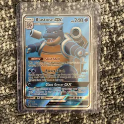 Blastoise GX SM189 Full Art Black Star Promo Sun & Moon Pokemon TCG Regular Size - Image 1