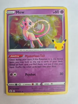 Pokemon TCG Mew 011/025 - Celebrations 25th Anniversary - Holo Rare - NM - Image 1