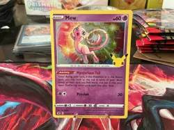 Pokemon TCG Mew 011/025 Celebrations Holo Rare NM-M - Image 1