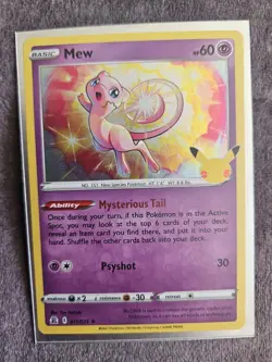 Pokemon TCG Mew Celebrations 011/025 Holo Holo Rare NM - Image 1