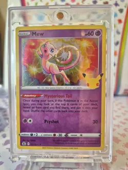 Pokemon TCG Mew Celebrations Holo Card 011/025 Rare Nm/m - Image 1