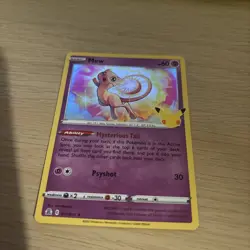Pokemon TCG Mew Celebrations Holo Card 011/025 Rare NM - Image 1