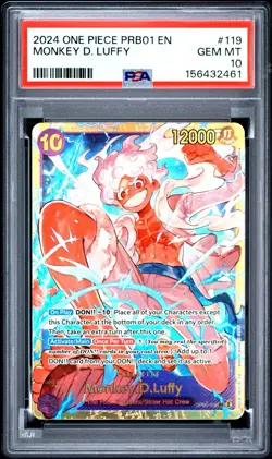 2024 One Piece Prb01-One Piece Card the Best- Monkey D. Luffy #119 PSA 10 - Image 1