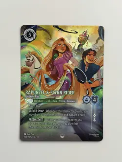 Disney Lorcana Attack of the Vine Rapunzel Flynn Rider Enchanted Pack Fresh NM - Image 1