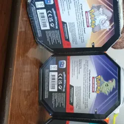 Pokemon TCG Triple Power Tin Box Lot of 3 Promo 30 Cards Slaking Tyranitar - Image 2