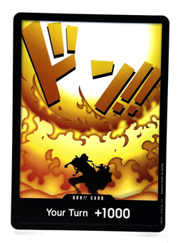 One Piece DON!! Card Two Legends Foil Card Your Turn +1000 Promo - Image 1