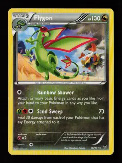 Flygon 76/111 Rare Furious Fists Pokemon Cards - Image 1